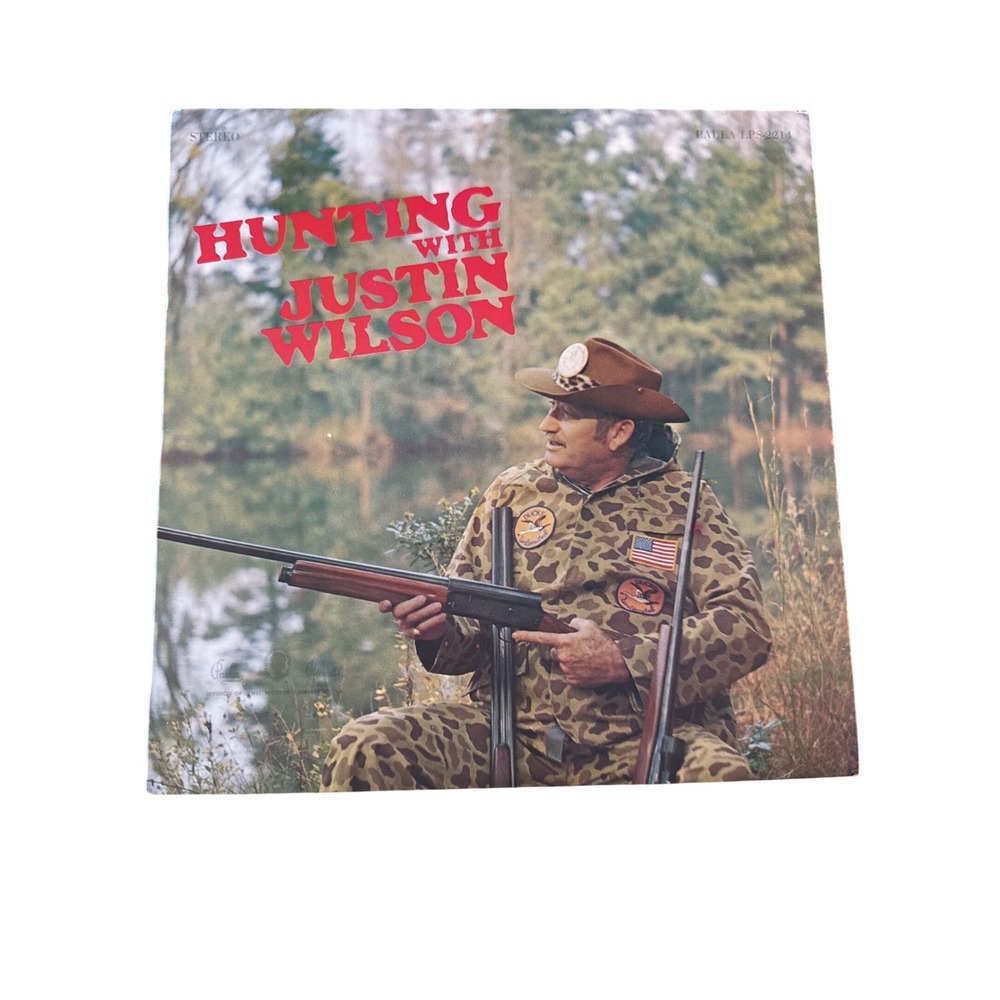 Justin‎ Wilson Hunting with Justin Wilson Spoken Word Comedy Vinyl Paula Records